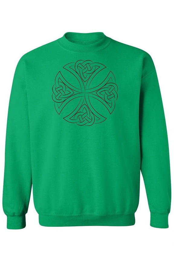 Celtic Knot Cross Design  Sweatshirt Women -Image by Shutterstock, Female Medium