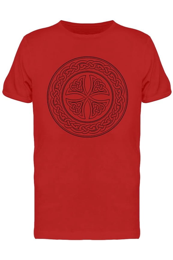 Celtic Knot Cross In Wreath T-Shirt Men -Image by Shutterstock, Male Large