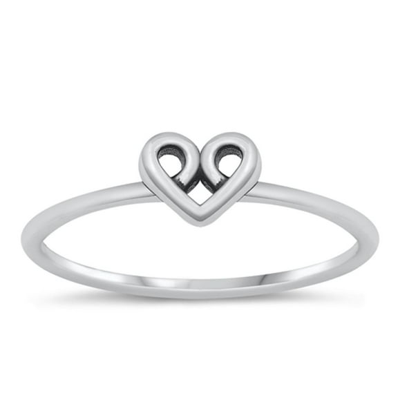 Celtic Knot Heart Love Wholesale Ring .925 Sterling Silver Band Jewelry Female Male Unisex Size 4