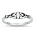 thumbnail image 1 of Celtic Knot Love Loyalty Friendship Ring .925 Sterling Silver Band Jewelry Female Male Unisex Size 9, 1 of 4