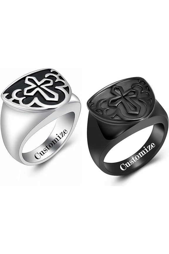 Celtic Knot Retro Cremation Urn Ring Jewelry for Ashes Engraved Cross Memorial Urn Ring Stainless Steel Urn Keepsake Ashes Holder Ring