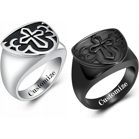 Celtic Knot Retro Cremation Urn Ring Jewelry for Ashes Engraved Cross Memorial Urn Ring Stainless Steel Urn Keepsake Ashes Holder Ring
