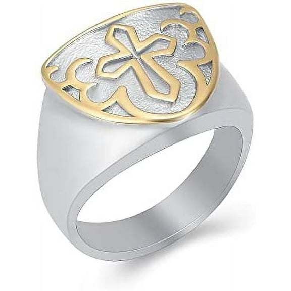 Celtic Knot Retro Cremation Urn Ring Jewelry for Ashes Engraved Cross Memorial Urn Ring Stainless Steel Urn Keepsake Ashes Holder Ring