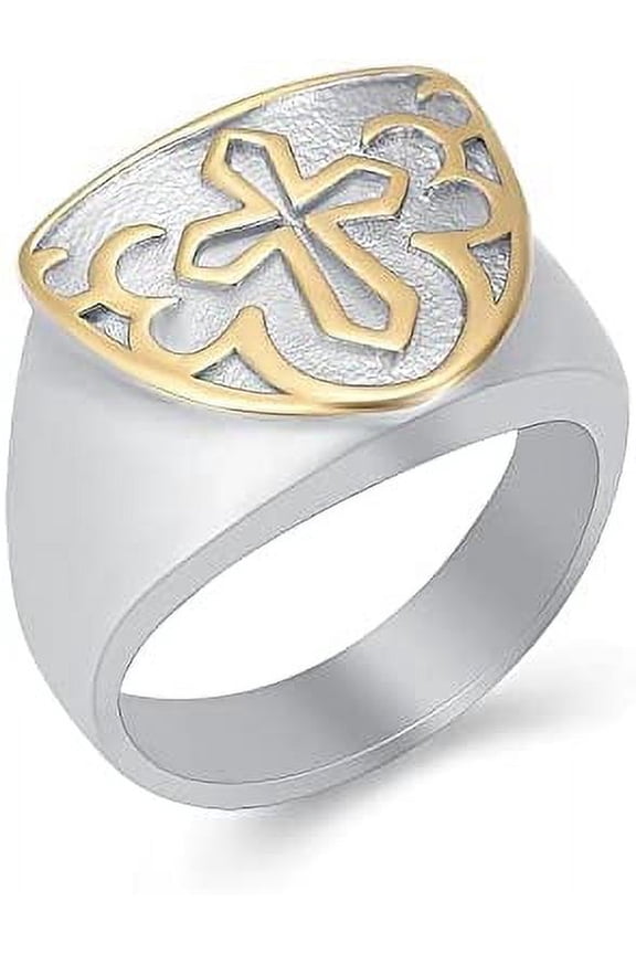Celtic Knot Retro Cremation Urn Ring Jewelry for Ashes Engraved Cross Memorial Urn Ring Stainless Steel Urn Keepsake Ashes Holder Ring