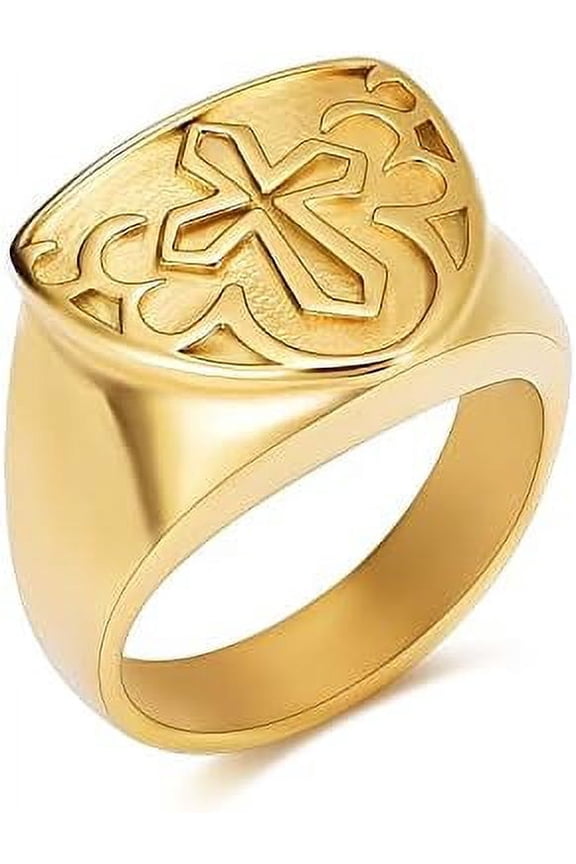 Celtic Knot Retro Cremation Urn Ring Jewelry for Ashes Engraved Cross Memorial Urn Ring Stainless Steel Urn Keepsake Ashes Holder Ring