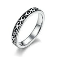 thumbnail image 1 of Celtic Knot Stainless Steel Rings for Man Women Vintage Vine Pattern Silver Polished Wedding Promise Band, 1 of 3