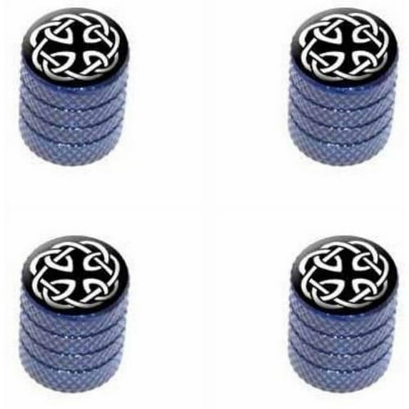 Celtic Knot Tire Rim Wheel Aluminum Valve Stem Caps, Multiple Colors
