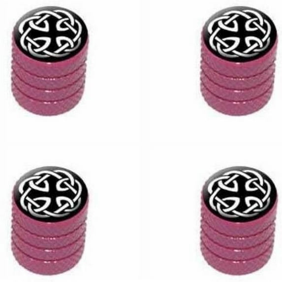 Celtic Knot Tire Rim Wheel Aluminum Valve Stem Caps, Multiple Colors