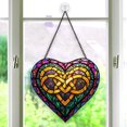 thumbnail image 1 of Celtic Knot Window Hanging Stained Glass Christmas , Celtic Knot Suncatchers for Windows Stained Glass, 1 of 7