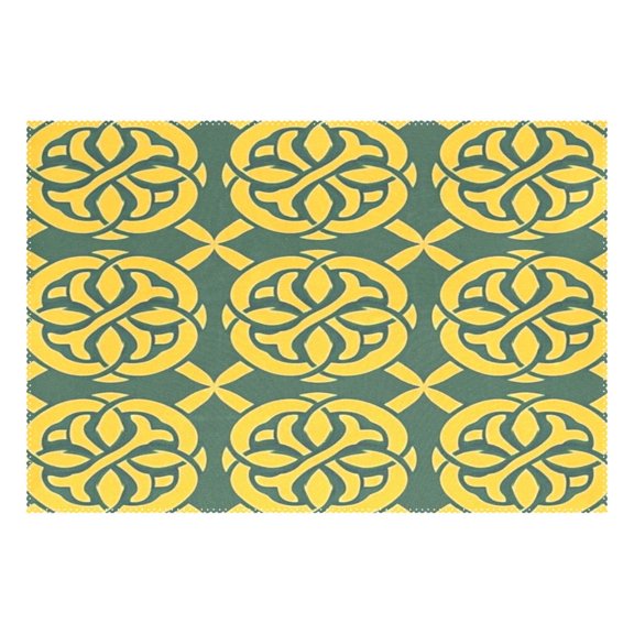 Celtic Knots 12x18in Heat-Resistant Non-Slip Place Mat, Durable and Wrinkle-Resistant
