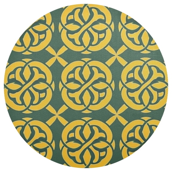 Celtic Knots 15.4in Diameter PVC Plate Mat, Heat-Resistant and Cuttable, Kitchen Decor