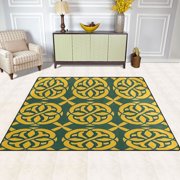 Celtic Knots 63x48 Plush Memory Foam Bath Mat, Soft, Absorbent, Non Slip, Durable