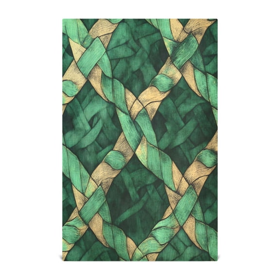 Celtic Knots Pattern Decorative Waffle Towel Kitchen Dishcloth 28x18in Multi-Use Tea Towel