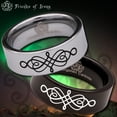 thumbnail image 1 of Celtic Knotwork Tungsten Carbide Ring, 1 of 9