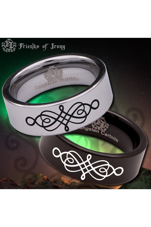 Celtic Knotwork Tungsten Carbide Ring