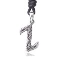 thumbnail image 1 of Celtic Letter Z Silver Pewter Charm Necklace Pendant Jewelry With Cotton Cord, 1 of 1