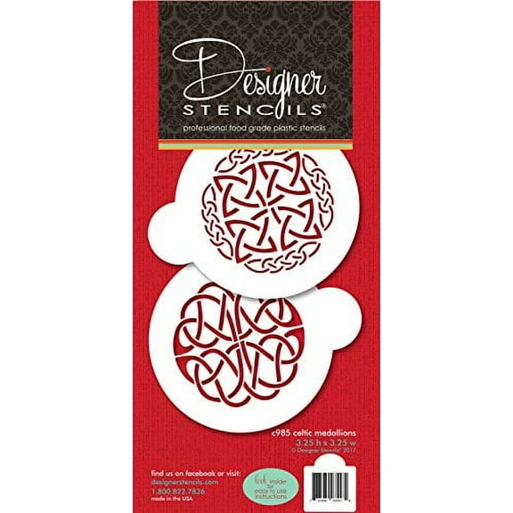 Celtic Medallions Cookie Stencil Set C985 by Designer Stencils
