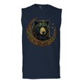 thumbnail image 1 of Celtic Moon Bear Muscle Shirt Mystical Forest Animal Wildlife Nature Spiritual Celestial Lunar Viking Valhala Men's, 1 of 7