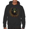 thumbnail image 1 of Celtic Moon Bear Sweatshirt Mystical Forest Animal Wildlife Nature Spiritual Celestial Lunar Viking Valhala Hoodie, 1 of 7