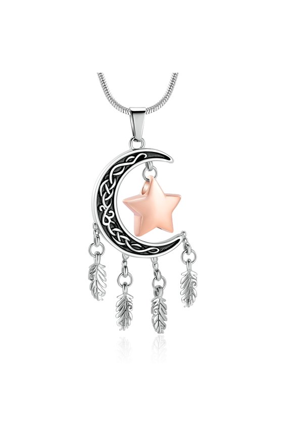Celtic Moon Cremation Jewellery Urns For Ashes Keepsake Urn Necklace Mini Urns