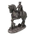 thumbnail image 1 of Celtic Moon Goddess Rhiannon Riding Horse in Arberth Clay Finish Figurine, 1 of 9
