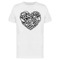 thumbnail image 1 of Celtic Pattern Heart T-Shirt Men -Image by Shutterstock, Male 3X-Large, 1 of 2