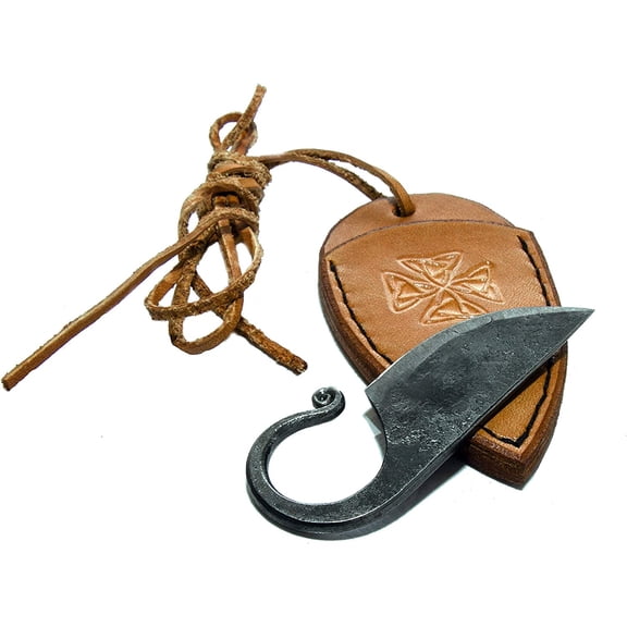 Celtic Pocket Knife, Hand Ford Fixed Blade Knives, Hardened Blade, Vinta Art Collection