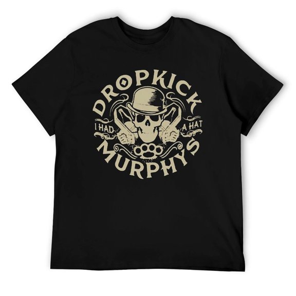 Celtic Punk Rock Graphic T-Shirt, Vintage Music Inspired Tee for Men & Women Black-style 2XL