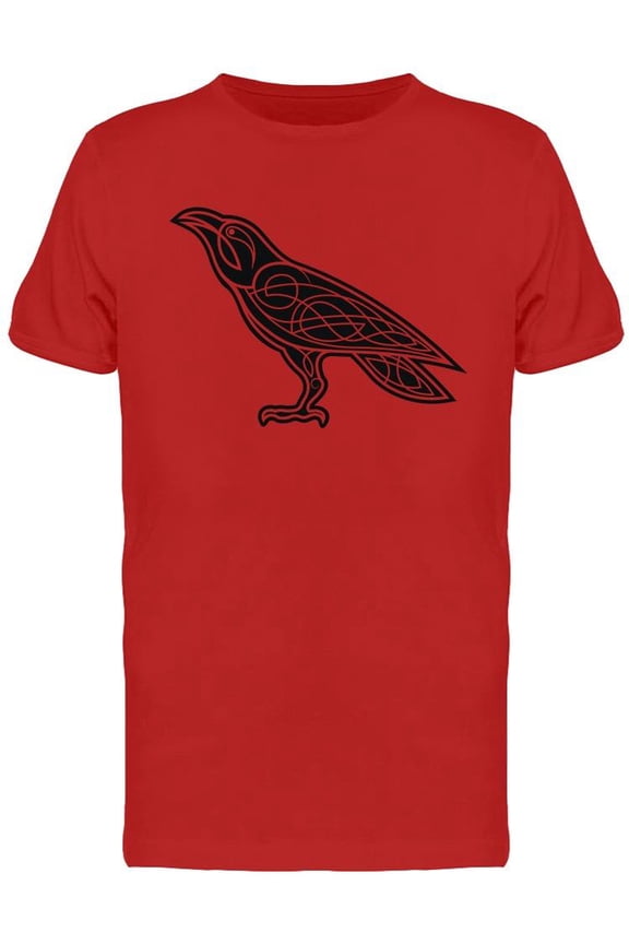 Celtic Raven Graphic T-Shirt Men -Image by Shutterstock, Male Large