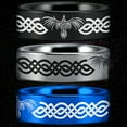 thumbnail image 1 of Celtic Raven Tungsten Carbide Ring, 1 of 11