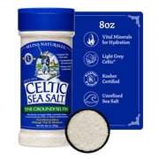 Celtic Sea Salt Fine Ground Kosher Certified Sea Salt Shaker, Allergen-Free, 8 oz