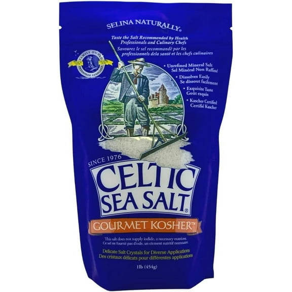 Celtic Sea Salt Gourmet Kosher Resealable Bag 454g