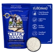 Celtic Sea Salt Light Grey Sea Salt Resealable Bag Kosher Certified 1 lb