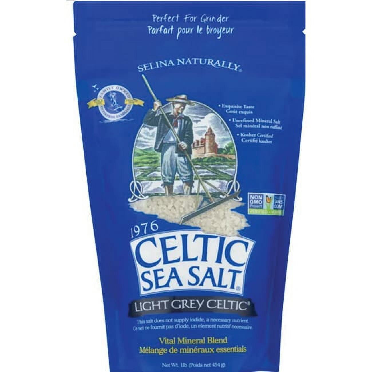 Three Stone Hearth. Celtic Sea Salt - Coarse (16 oz. bag)