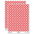thumbnail image 1 of Celtic Shamrock Knot Silhouette 200+ Round Stickers - Red - Gloss Finish - 0.50" Size, 1 of 3