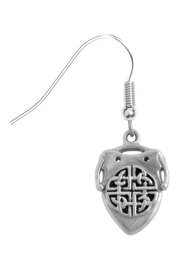 Celtic Shield Earrings Jewelry Collectible Tribal Jewelry Dangles Art