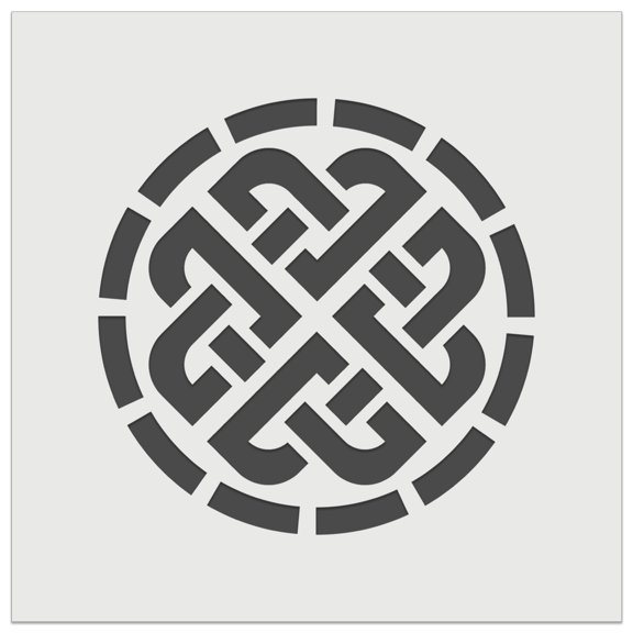 Celtic Shield Knot Ward Symbol of Protection DIY Cookie Wall Craft Stencil - 5.5 Inch