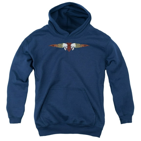 - Celtic Skulls - Youth Hooded Sweatshirt - Medium