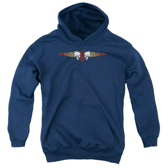 - Celtic Skulls - Youth Hooded Sweatshirt - Small
