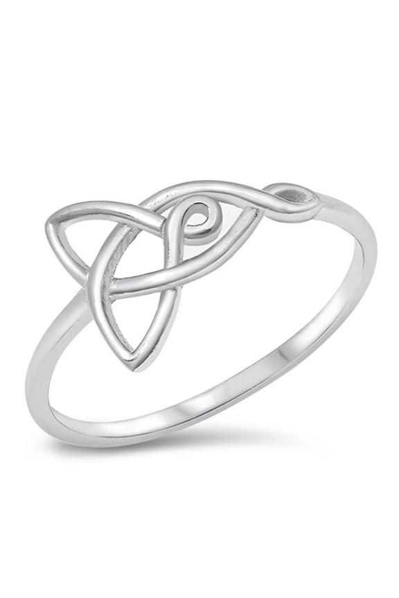 Celtic Symbol Knot Unity Wholesale Ring .925 Sterling Silver Band Jewelry Female Male Unisex Size 5