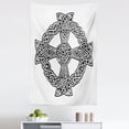 thumbnail image 1 of Celtic Tapestry, Celtic Traditional Culture in Abstract Braided Knots Design, Fabric Wall Hanging Decor for Bedroom Living Room Dorm, 5 Sizes, White and Black, by Ambesonne, 1 of 1