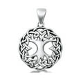 thumbnail image 1 of Celtic & Tree 925 Sterling Silver with Chain Necklace With Gift Box, 1 of 3