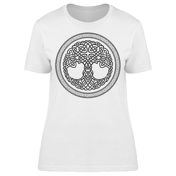Celtic Tree Decorative Ornament Tee Women's -Image by Shutterstock