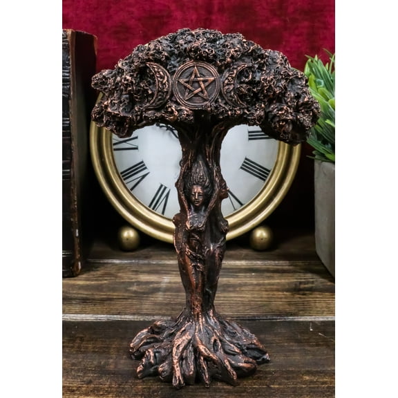 Celtic Tree Gaia Dryad Ent Triple Goddess Moon Maiden Mother And Crone Figurine
