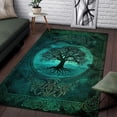 thumbnail image 1 of Celtic Tree of Life Rectangle Area Rug – Indoor/Outdoor – for Living Room, Bedroom, Hallway – Modern Home Decor Carpet – Non-Slip Backing – Machine Washable, 1 of 7