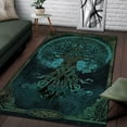 thumbnail image 1 of Celtic Tree of Life Rectangle Area Rug – Indoor/Outdoor – for Living Room, Bedroom, Hallway – Modern Home Decor Carpet – Non-Slip Backing – Machine Washable, 1 of 7