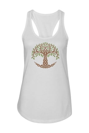 Celtic Tree Of Life . Tank Women -Image by Shutterstock, Female x-Large