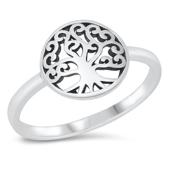 Celtic Tree of Life Ring .925 Sterling Silver Band Jewelry Female Male Unisex Size 10