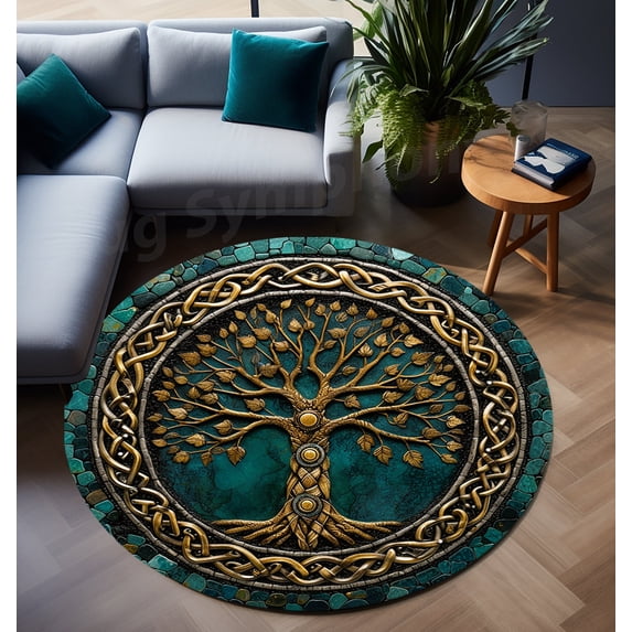 Celtic Tree of Life Rug 2 ft = 65 cm