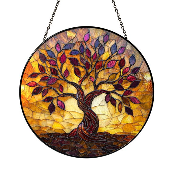 Celtic Tree of Life Suncatcher Plaque Item Window Hanging Panel Art